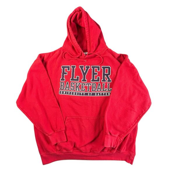 University Of Dayton Flyers Basketball Hoodie TCX Apparel Men’s XXL Red Y2K - Picture 2 of 8